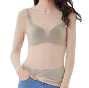 Sarah - Dame langærmet mesh top