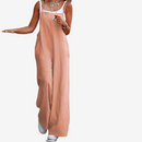 Dame ærmeløs jumpsuit med bred ben