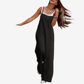Dame ærmeløs jumpsuit med bred ben