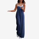 Dame ærmeløs jumpsuit med bred ben