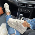 Ella - Stilfulde plateausneakers med let sål og klassisk