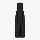 Lila - Ærmeløs jumpsuit med plisseret design & praktiske